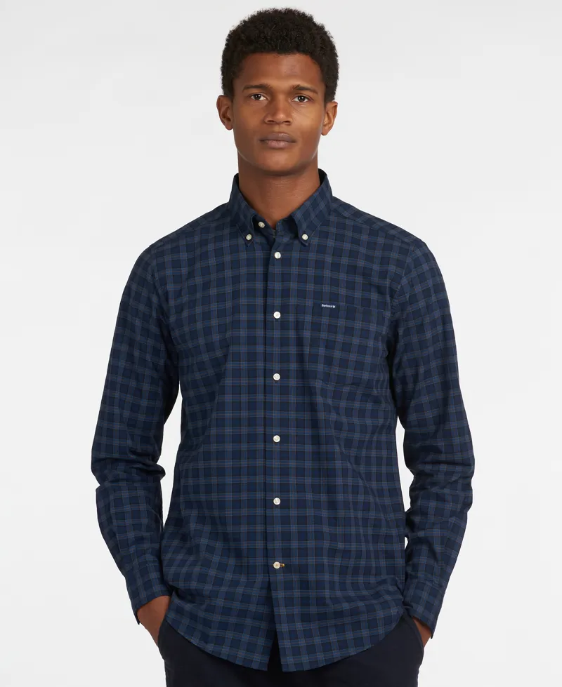 Barbour Lomond Tailored Shirt Midnight Tarten
